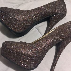 Charlotte Russe glitter high heels